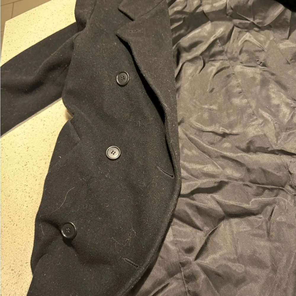 Jones JNY Men Coat 42R 100% Wool Long Coat